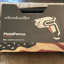 Complete Wilson & Miller FieldForce cordless screwdriver with Bits.