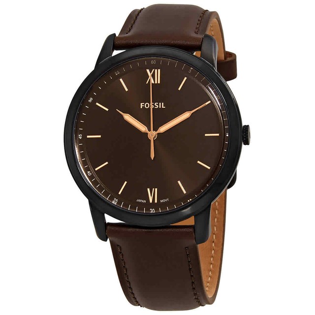 Minimalist 44mm Brown Leather Band 