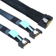 PCIE SAS4.0 SFF-8654 8i 74P To Dual 2X MCIO 4X 4i 8654 38P Server Adapter Cable