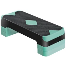 27.3'' Workout Aerobic Step Platform Exercise Stepper with Risers for Home Gym 
