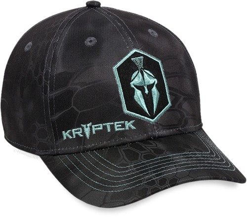 Kryptek® Typhon Embroidered Front Logo Black Camo Cap for Women