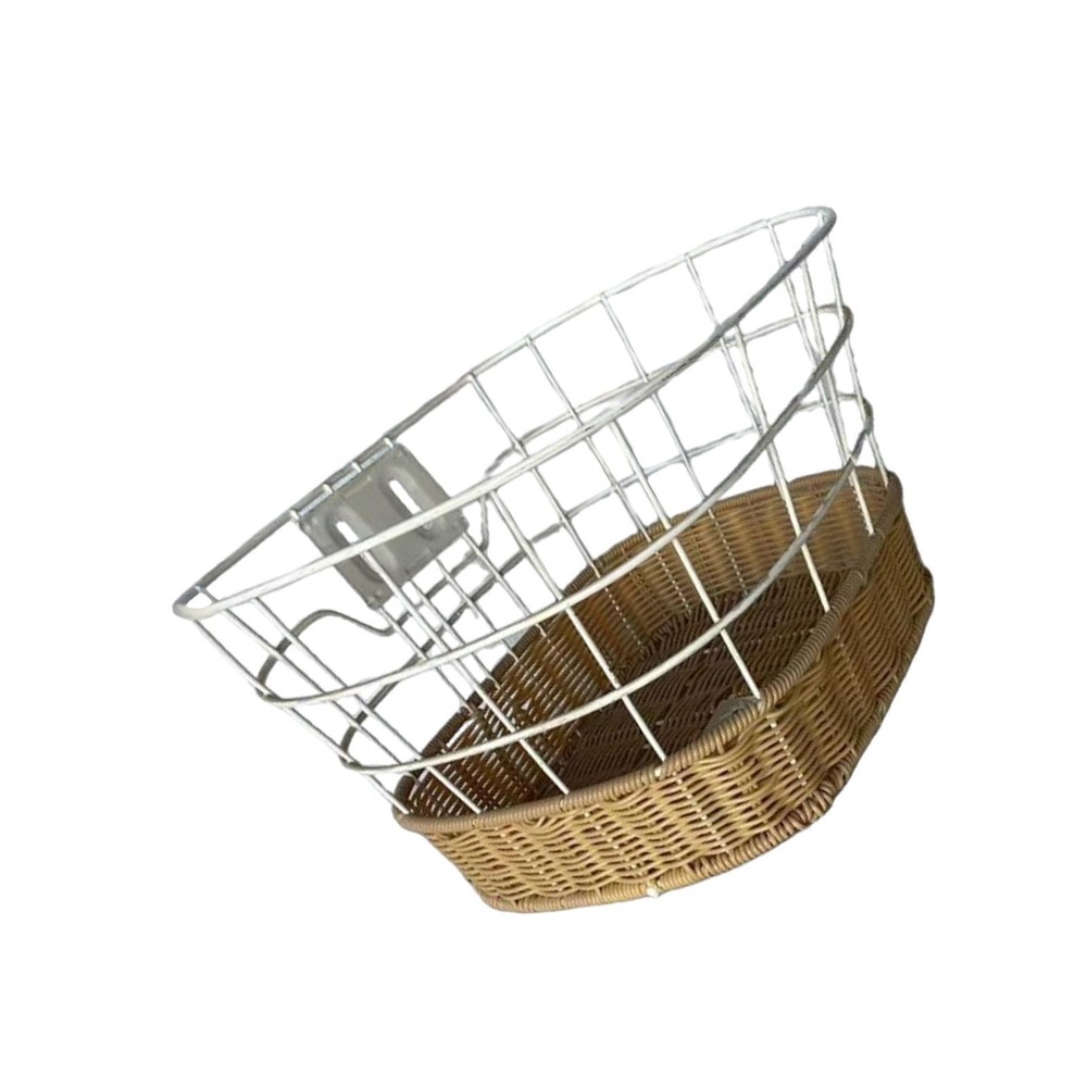 Bike Basket Iron Bike Front Basket for Mountain Bikes Balance Bike Kids Bike