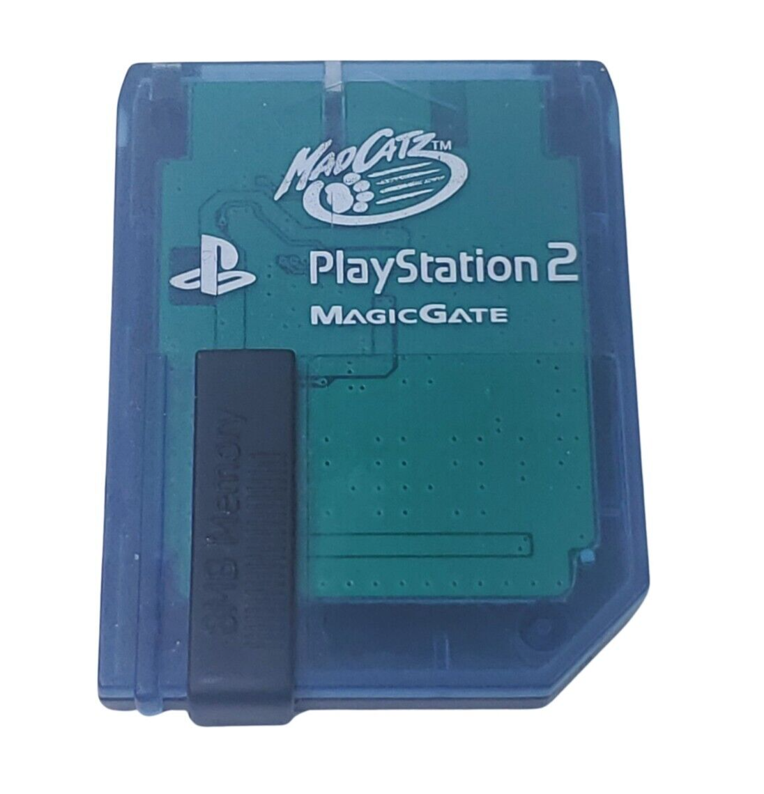 8MB Memory Card Licensed By Mad Catz For PlayStation 2 PS2 Blue
