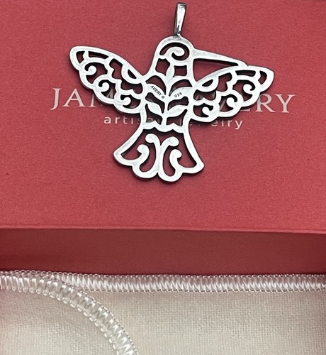 Colgante colibrí de plata de ley retirado James Avery - Imagen 3 de 12