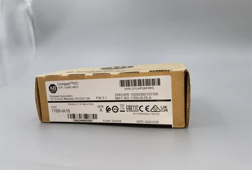 Compact I/O 16 Pt 120V 1769-IA16 /A Allen Bradley 1769IA16 New Input Module