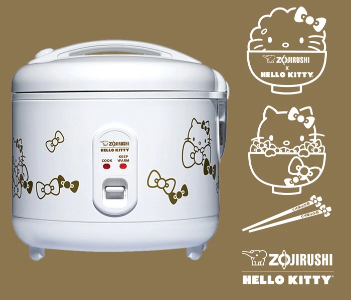 Zojirushi Hello Kitty NS-RPC10KTWA Automatic Rice Cooker & Warmer 5.5-Cup