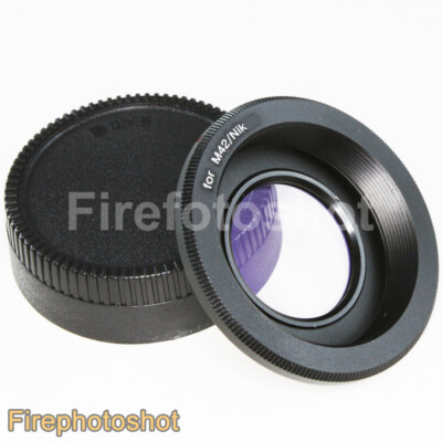 M42 screw mount lens to Nikon F adapter infinity glass D4 D4S Df