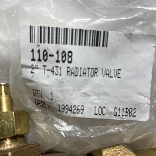 Legend Valve 110-108, 2 Inch, T-431 Bronze Angle Radiator Steam Valve, 60 wog - Picture 4 of 5