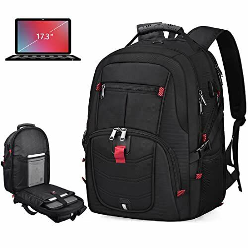 New Laptop Backpack 17 Inch Waterproof Large TSA Travel Anti Theft USB Port - 第 1/6 張圖片