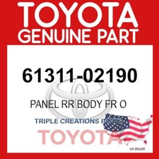 Genuine Toyota Panel Rr Body Fr O 61311-02190 OEM 6131102190