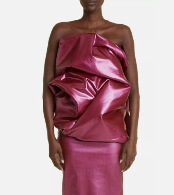 Rick Owens Edfu Runway Hun Pink Bubble Sculptured Bustier Top | eBay