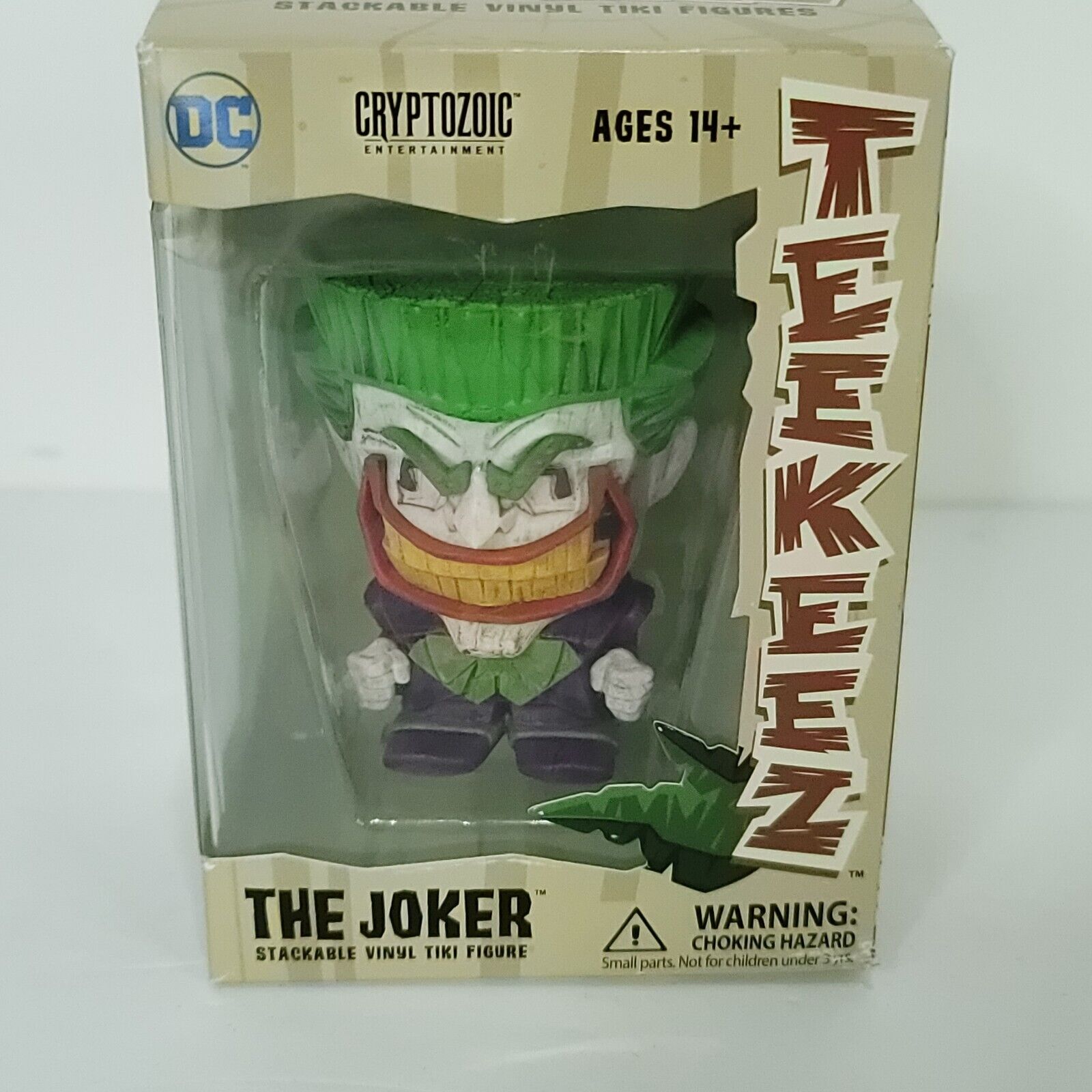 Cryptozoic Teekeez DC Series 1 Joker Stackable Vinyl Tiki Figure Statue Rare New