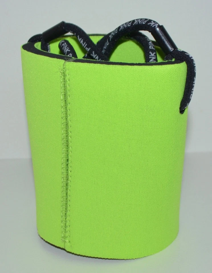 VICTORIA'S SECRET ROSA VERDE LIMA LOOZIE KOOZIE LATA CERVEZA REFRESCO BEBIDA SOPORTE DE ESPUMA Foto 4 de 4
