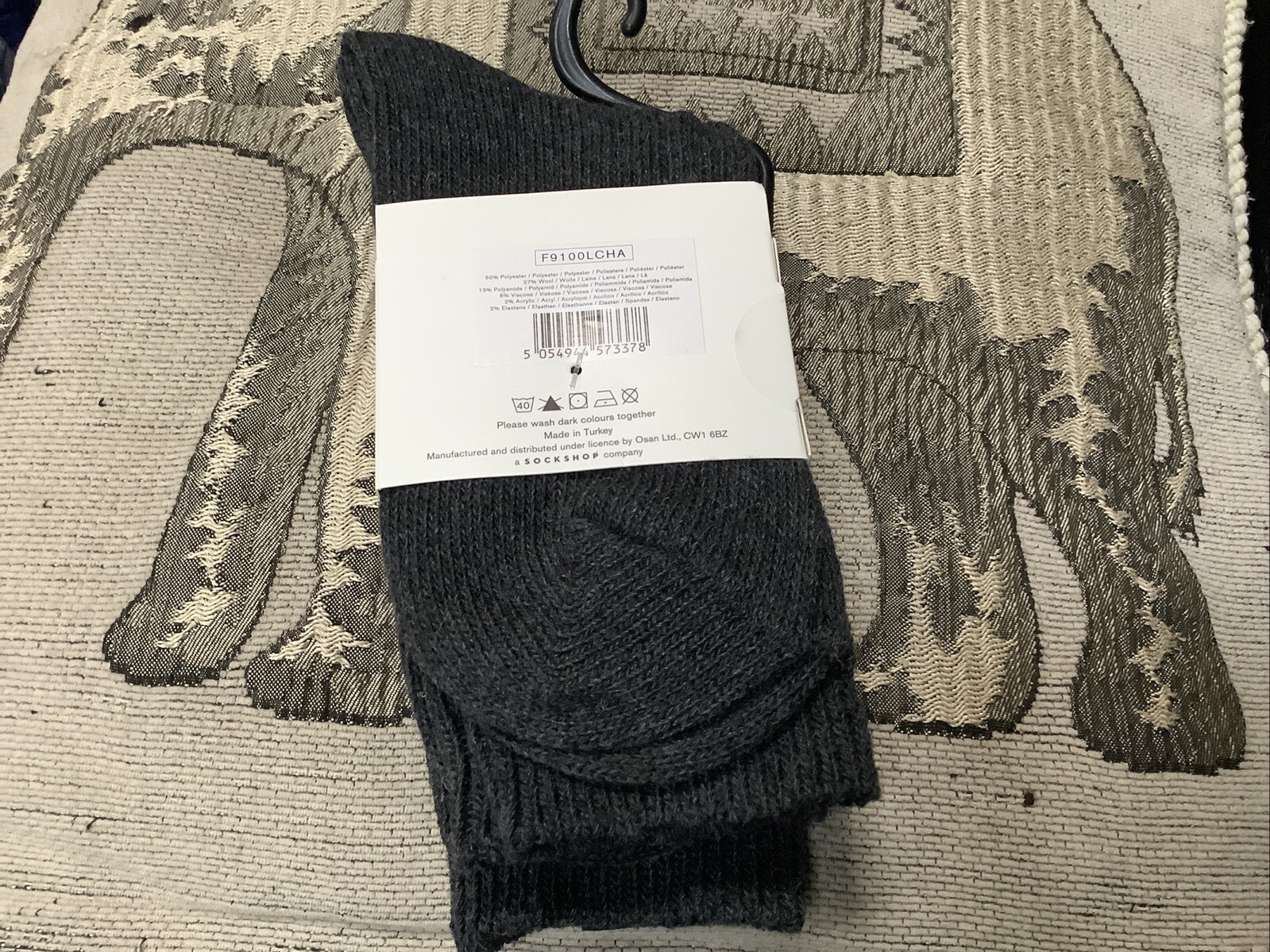 Pringle Ladies Grey 2 Pack Wool Blend Luxury Socks🧦 🧦One Size (4-8)RRP £18.99 image 4