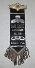 Vintage IOOF Odd Fellows Eye Ball Pin Badge Lake Shore Lodge Erie, PA Ribbon 718 — photo 1