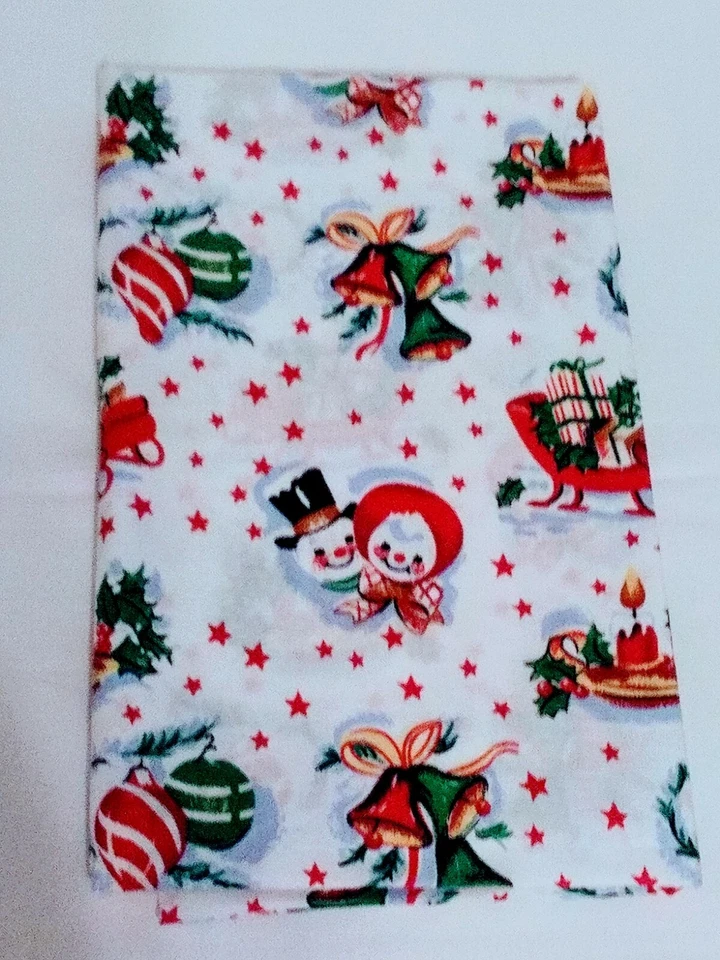 Tela de acolchado Navidad 5 yardas algodón vacaciones muñeco de nieve gatitos trineo de Santa A4 Foto 2 de 4