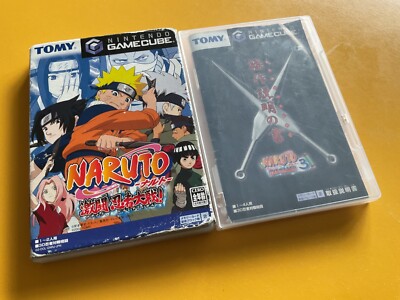 Japanisches Naruto: Clash of Ninja 1 & 3 Nintendo GameCube Spiel Spiele x2