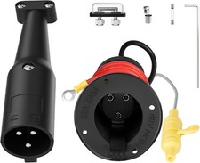 Golf Cart Charging Port with Cord - 48V Charger Receptacle Plug for Club Car DS