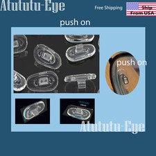 4 Pairs Nose Pads Push on / in Soft Silicon Eyeglasses Sunglasses notepads