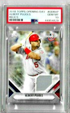 2018 Topps Opening Day Albert Pujols Relics PSA 10