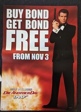 DIE ANOTHER DAY JAMES BOND 007 DVD STORE PROMO POSTER BROSNAN - 2003