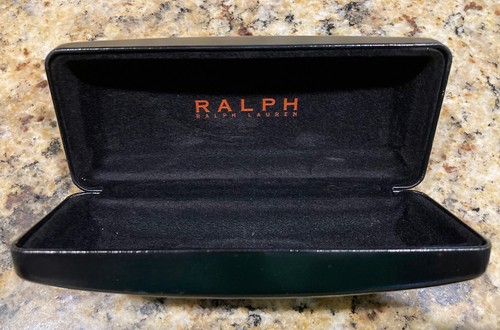 Authentic Ralph Lauren Eyewear Case Hard Shell Black Rectangular Pre-Owned EUC! - Picture 2 of 3