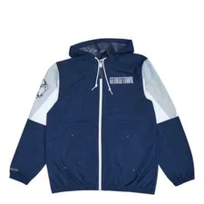 Mitchell & Ness Georgetown Hoyas NCAA Full Zip Windbreaker Jacket Medium
