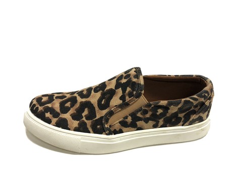 leopard steve madden slip ons