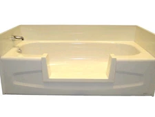 Walk-In Bath Tub Shower Easy Step-Through Insert - Do It Yourself Conversion Kit