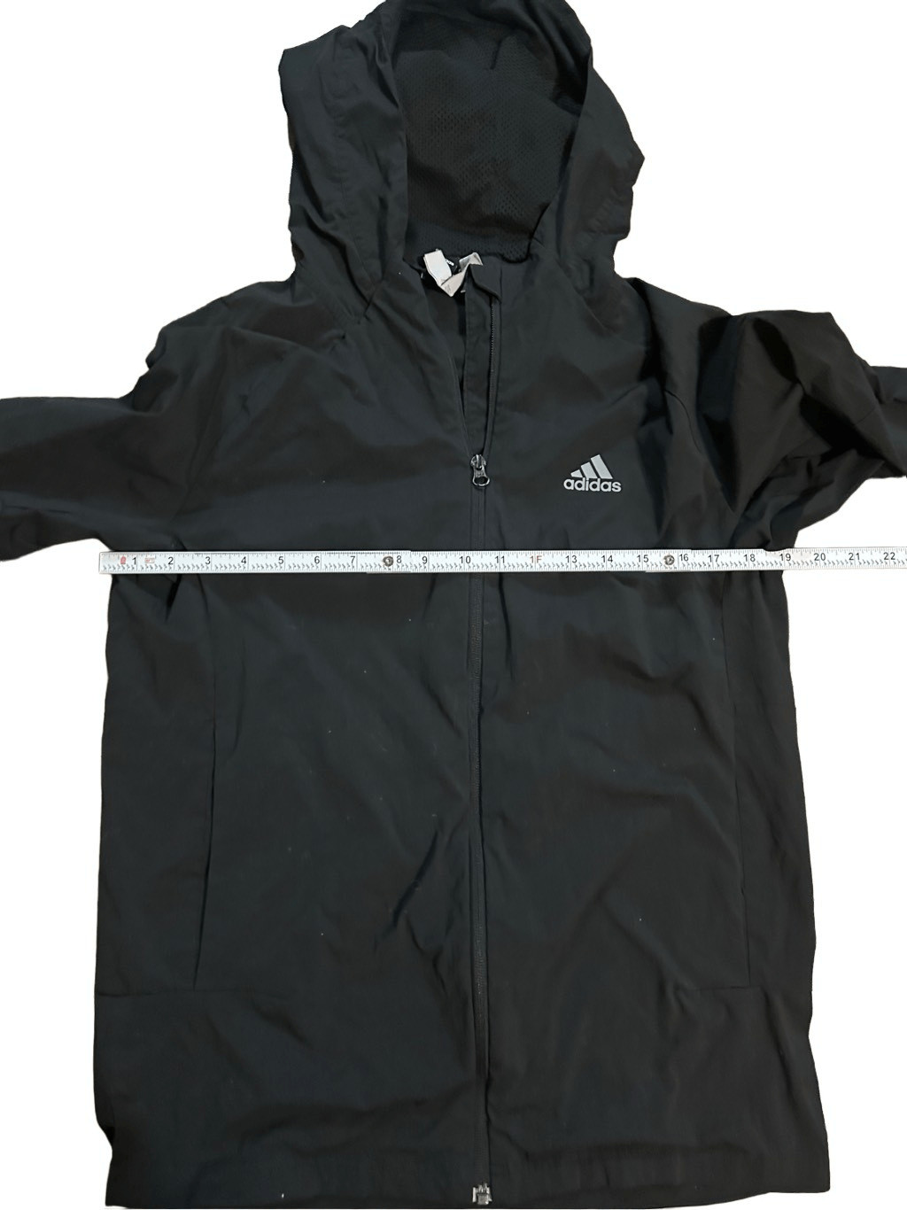 Adidas women’s lightweight black basic zip up hoo… - image 5