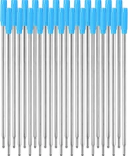 Jovitec 24 Pieces Replaceable Ballpoint Pen Refills Metal Pen Ink Refills Smooth