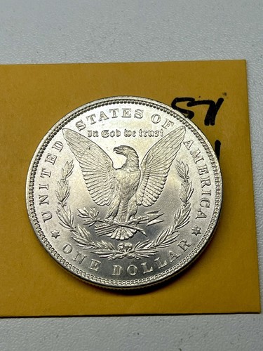 Dólar de plata Morgan 1879 P $ gema bu elección alta calidad ¡sin circular! RESISTENTE - Imagen 4 de 5