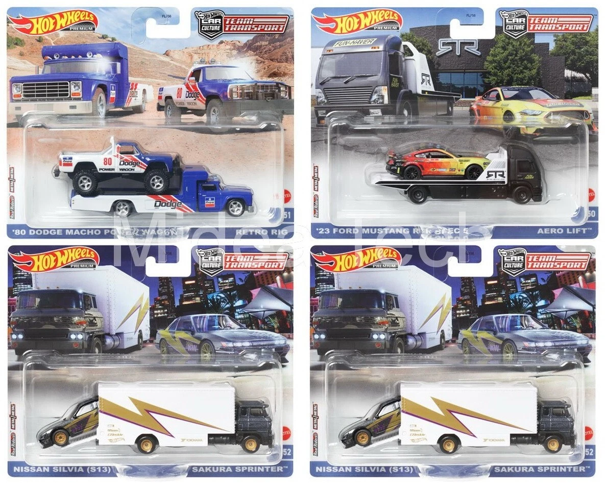 Hot Wheels Team Transport Mix 2 2023 Vehicle Case of 4