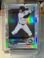 KADEN POLCOVICH 2020 Bowman Draft 1st Bowman REFRACTOR #BD-18 Seattle Mariners