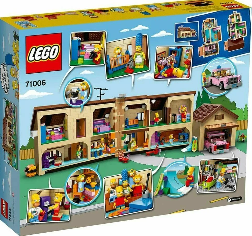 kold underholdning Slime LEGO The Simpsons House Play Set (71006) Building Kit 2523 Pcs | eBay