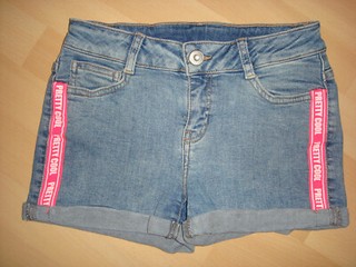 C&A Jeans Shorts kurze Hose Gr. 152 Bund verstellbar mit 2% Elasthan top Sitz