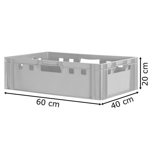 Fleischkiste Stapelkiste E2 Fleischerkiste Eurobox Metzgerkiste Rot Kingpower - Bild 27 von 55