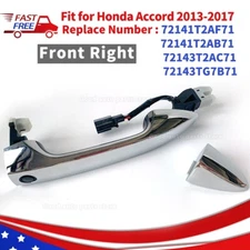Right Front Passenger Side Exterior Door Handle for Honda Accord 2013-2017Chrome