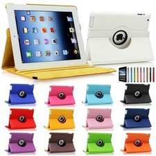 360 Rotating PU Leather Case Smart Cover w/ Stand for iPad / iPad Air / Mini