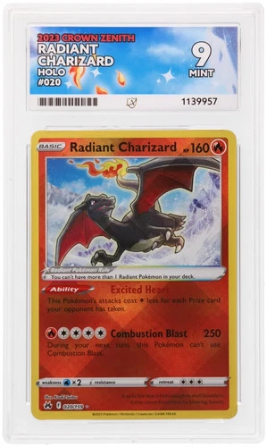 ACE 9 Radiant Charizard 020/159 Crown Zenith Pokemon Mint