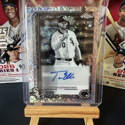 2025 Topps Chrome Update Autographs Tim Elko #AC-TEO B&W Mini-Diamond RC Auto