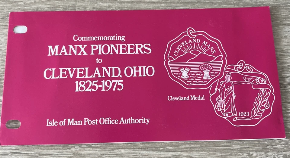 GB ISLE OF MAN Presentation Pack 1975 MANX PIONEERS TO CLEVELAND OHIO - Image 3 of 3
