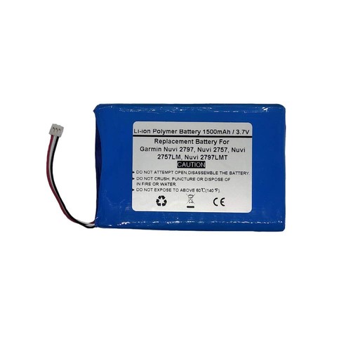 3.7V 1500mAh Replace GPS Navigator Battery for Garmi n Nuvi 2797, Nuvi 2757, ...