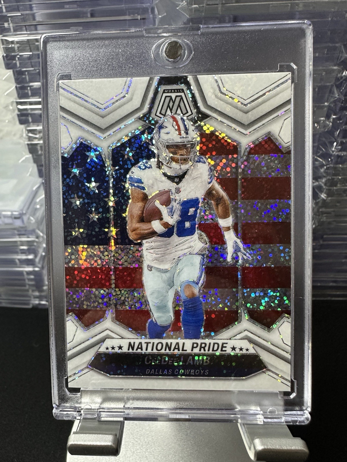 2024 Mosaic CeeDee Lamb White Sparkle National Pride #262