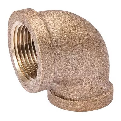 90 Degrees Elbow Red Brass 90 Degrees Reducing Elbow, 2 1/2 In Female Npt X 2