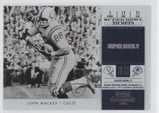 2011 Playoff Contenders Super Bowl Tickets John Mackey #25 HOF 1md