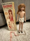 Mattel Skipper Barbie's Little Sister Redhead Doll with Stand 1963