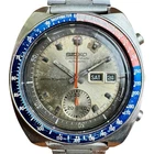Vintage Seiko Pogue Silver Dial 1971 Automatic Chronograph 6139-6002 Sports 41mm