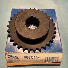Martin 30 Tooth 1-1/4" Bored To Size Sprocket 40BS30H-1-1/4 40BS30 1 1/4