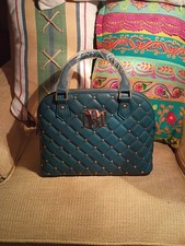 Badgley Mischka Turquoise/Teal Studded Dome Bag Crossbody NWT MSRP 149 